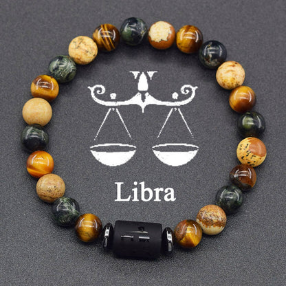 Libra Zodiac Bracelet – Natural Stone Beaded Bracelet