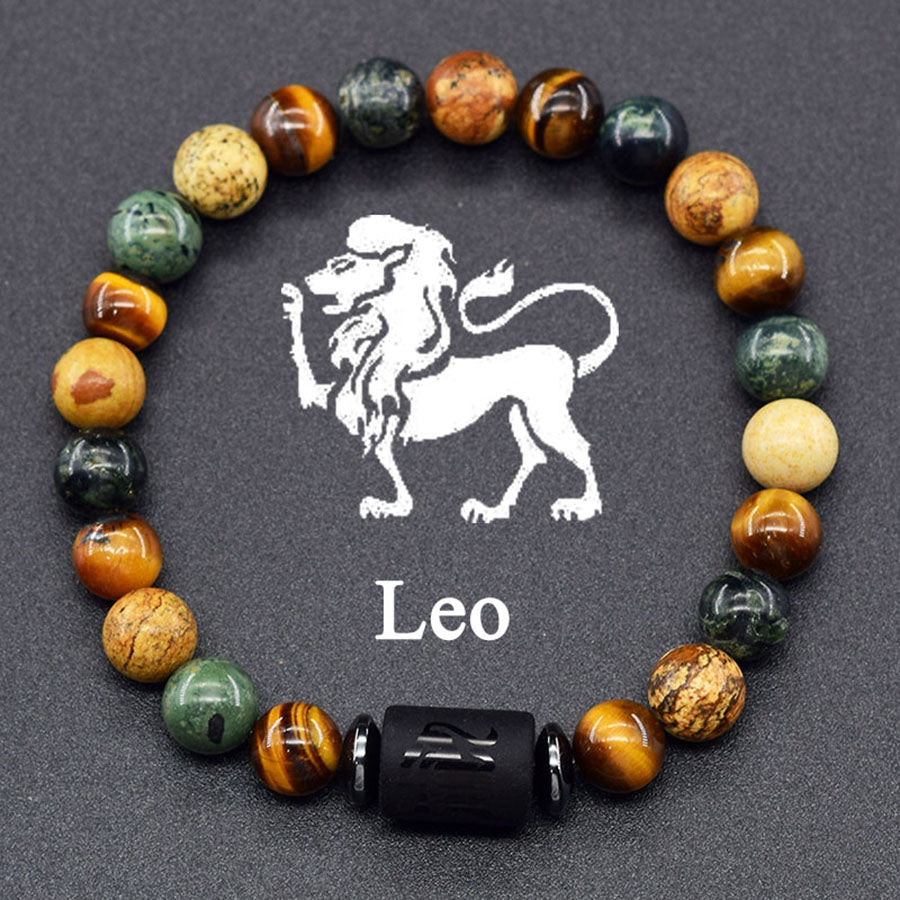 Leo Zodiac Bracelet – Natural Stone Beaded Bracelet